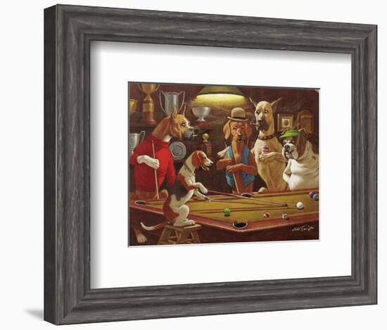 Hey! One Leg on the Floor-Arthur Sarnoff-Framed Art Print