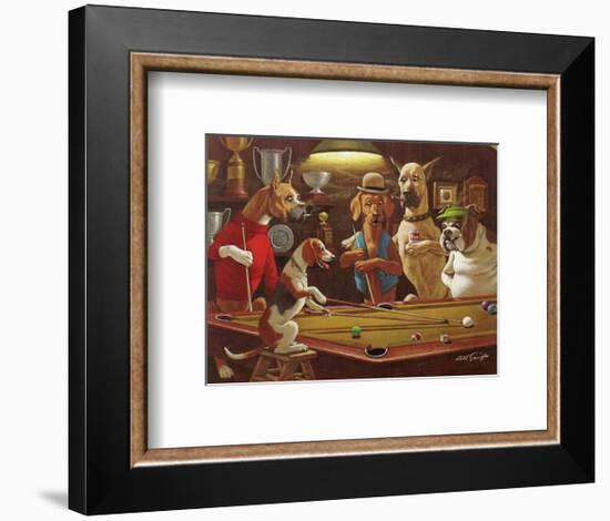 Hey! One Leg on the Floor-Arthur Sarnoff-Framed Art Print