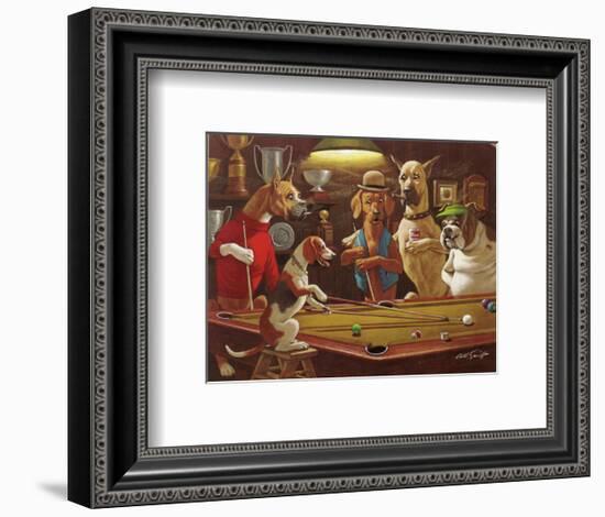 Hey! One Leg on the Floor-Arthur Sarnoff-Framed Art Print