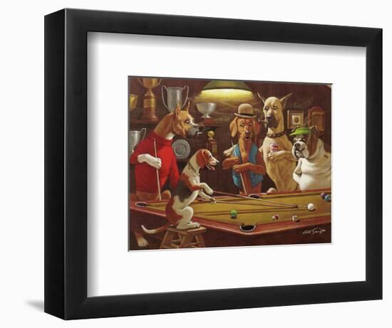 Hey! One Leg on the Floor-Arthur Sarnoff-Framed Art Print