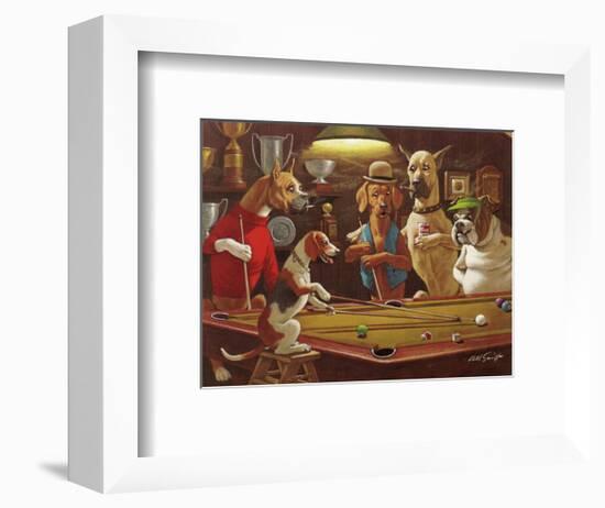 Hey! One Leg on the Floor-Arthur Sarnoff-Framed Art Print