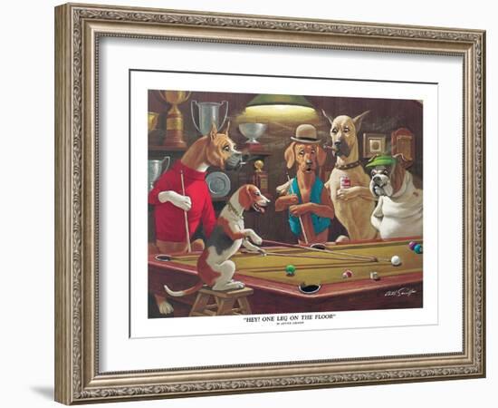 Hey! One Leg on the Floor-Arthur Sarnoff-Framed Art Print