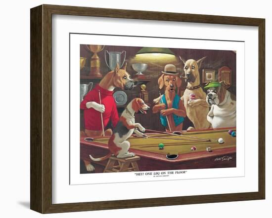 Hey! One Leg on the Floor-Arthur Sarnoff-Framed Art Print