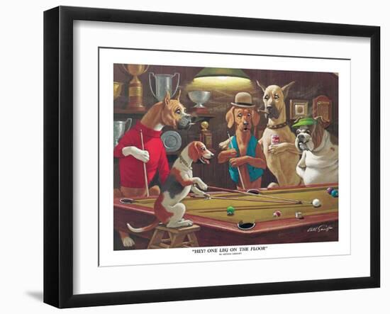 Hey! One Leg on the Floor-Arthur Sarnoff-Framed Art Print