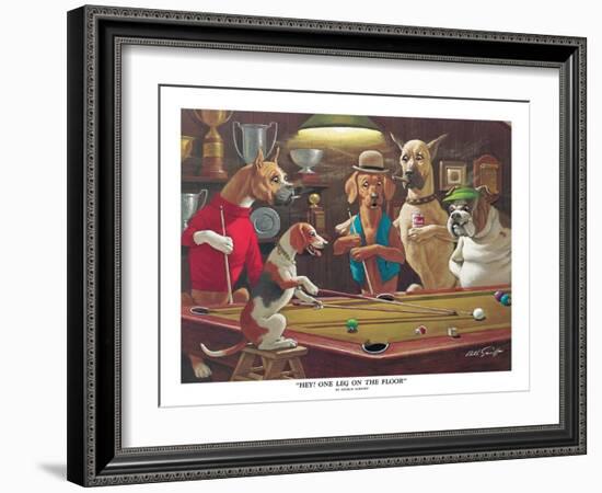 Hey! One Leg on the Floor-Arthur Sarnoff-Framed Art Print