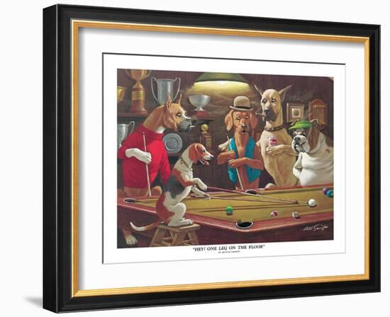 Hey! One Leg on the Floor-Arthur Sarnoff-Framed Art Print