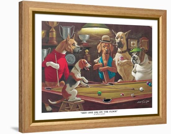 Hey! One Leg on the Floor-Arthur Sarnoff-Framed Stretched Canvas