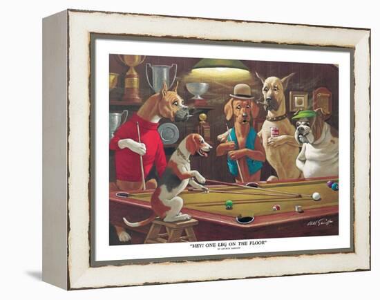 Hey! One Leg on the Floor-Arthur Sarnoff-Framed Stretched Canvas