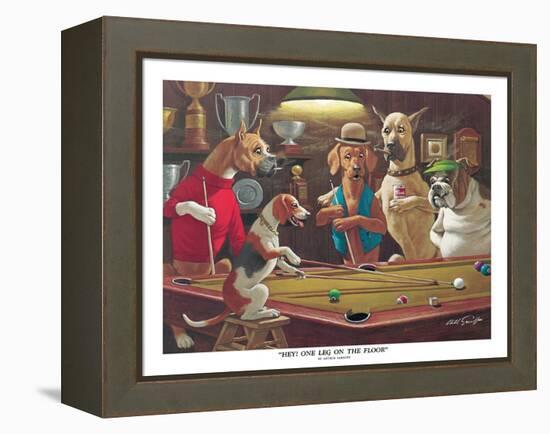 Hey! One Leg on the Floor-Arthur Sarnoff-Framed Stretched Canvas