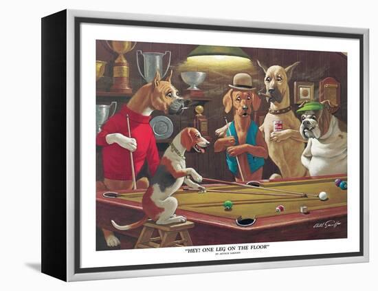 Hey! One Leg on the Floor-Arthur Sarnoff-Framed Stretched Canvas