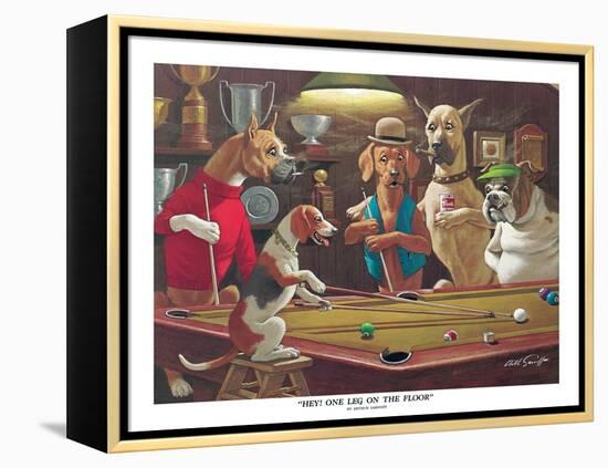 Hey! One Leg on the Floor-Arthur Sarnoff-Framed Stretched Canvas