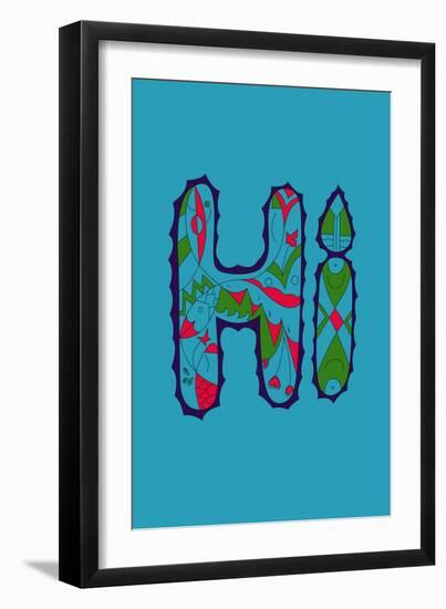 Hi Annimo-null-Framed Art Print