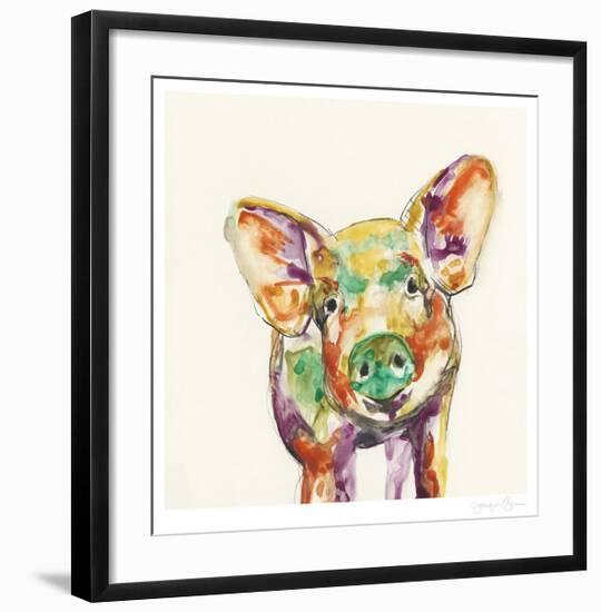 Hi Fi Farm Animals IV-Jennifer Goldberger-Framed Limited Edition