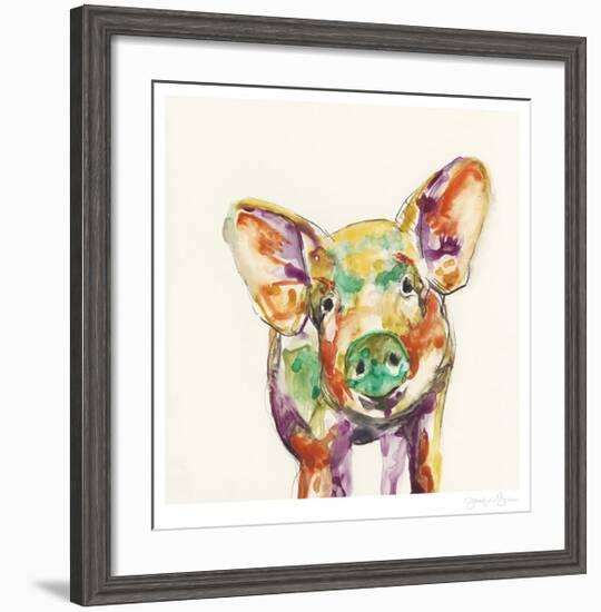 Hi Fi Farm Animals IV-Jennifer Goldberger-Framed Limited Edition