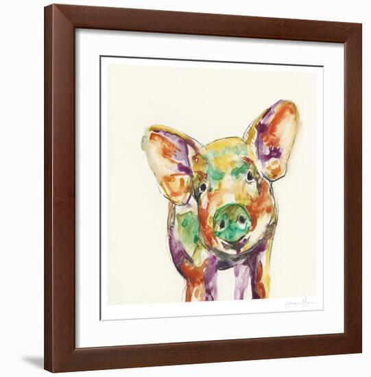 Hi Fi Farm Animals IV-Jennifer Goldberger-Framed Limited Edition