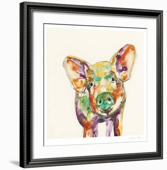 Hi Fi Farm Animals IV-Jennifer Goldberger-Framed Limited Edition