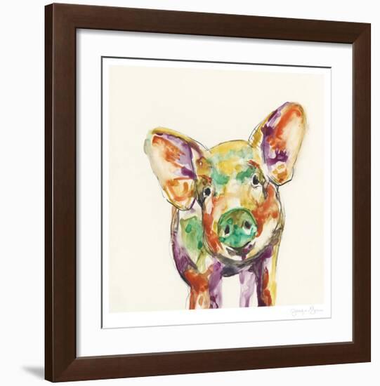 Hi Fi Farm Animals IV-Jennifer Goldberger-Framed Limited Edition