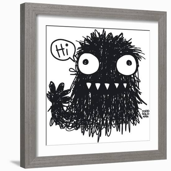 Hi Monster-Todd Goldman-Framed Giclee Print