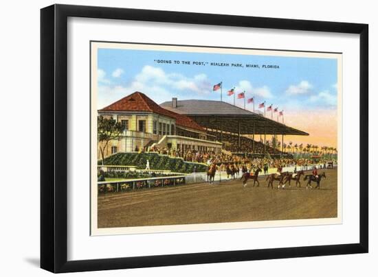 Hialeah Race Track, Miami, Florida-null-Framed Premium Giclee Print