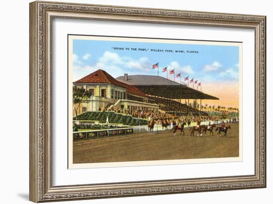 Hialeah Race Track, Miami, Florida-null-Framed Art Print