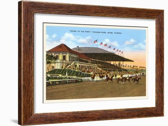 Hialeah Race Track, Miami, Florida-null-Framed Art Print