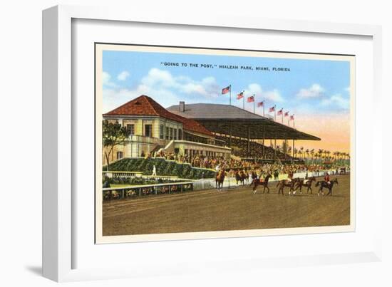 Hialeah Race Track, Miami, Florida-null-Framed Art Print