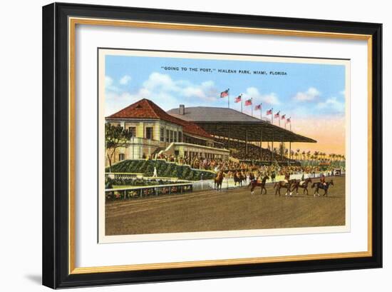 Hialeah Race Track, Miami, Florida-null-Framed Art Print