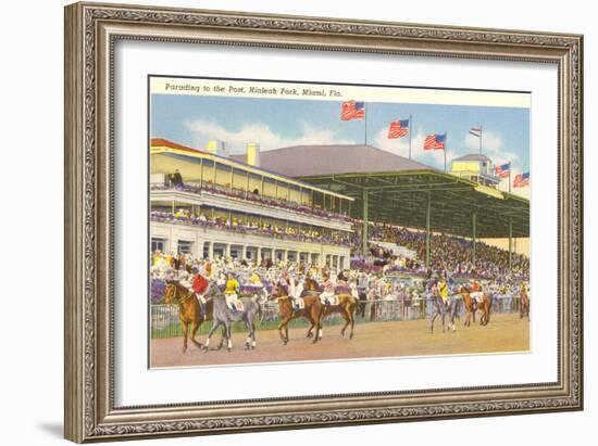 Hialeah Race Track, Miami, Florida-null-Framed Art Print