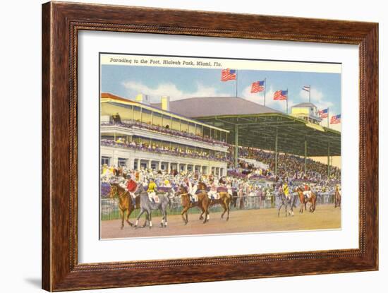 Hialeah Race Track, Miami, Florida-null-Framed Art Print