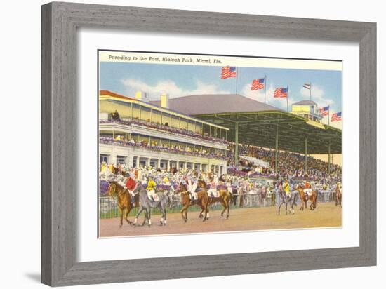 Hialeah Race Track, Miami, Florida-null-Framed Premium Giclee Print