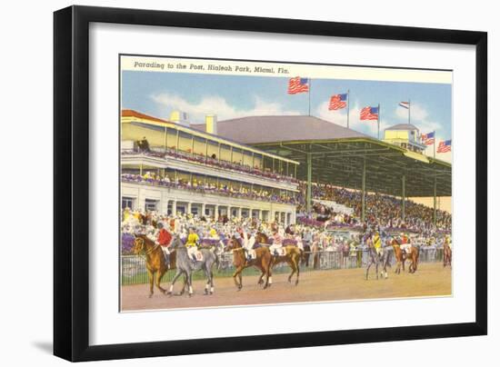 Hialeah Race Track, Miami, Florida-null-Framed Premium Giclee Print