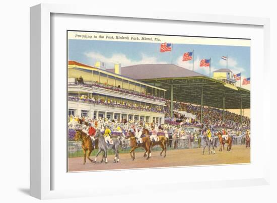 Hialeah Race Track, Miami, Florida-null-Framed Premium Giclee Print