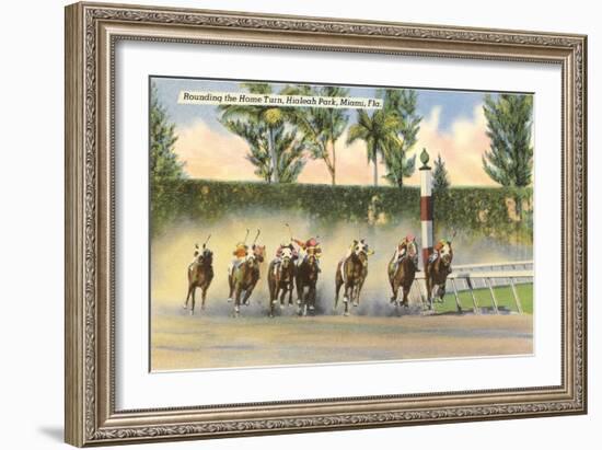 Hialeah Race Track, Miami, Florida-null-Framed Premium Giclee Print