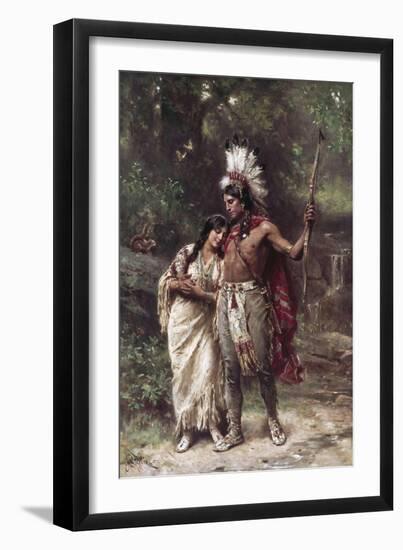 Hiawatha's Wedding Journey-Jean Leon Gerome Ferris-Framed Giclee Print