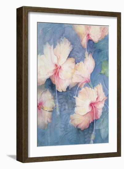 Hibiscus, Apricot-Karen Armitage-Framed Giclee Print