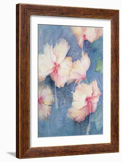 Hibiscus, Apricot-Karen Armitage-Framed Giclee Print
