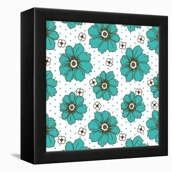 Hibiscus Dot-Joanne Paynter Design-Framed Premier Image Canvas