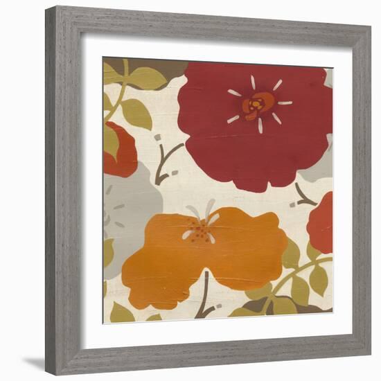 Hibiscus Fresco II-Erica J. Vess-Framed Art Print