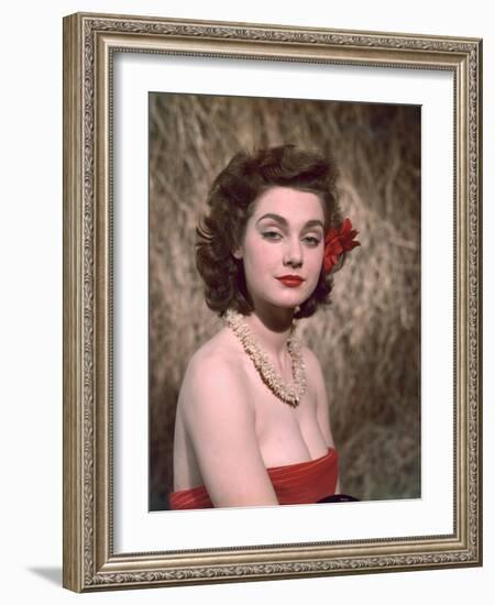 Hibiscus Girl 1950s-Charles Woof-Framed Photographic Print