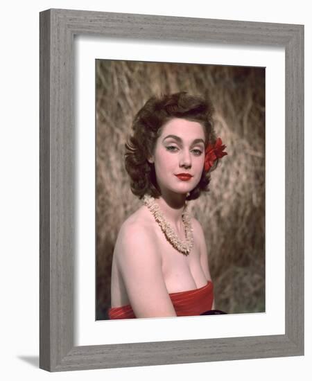 Hibiscus Girl 1950s-Charles Woof-Framed Photographic Print