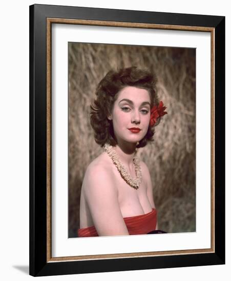 Hibiscus Girl 1950s-Charles Woof-Framed Photographic Print