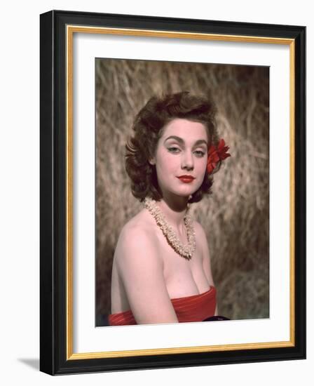 Hibiscus Girl 1950s-Charles Woof-Framed Photographic Print