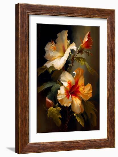 Hibiscus I-Vivienne Dupont-Framed Art Print