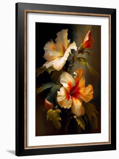 Hibiscus I-Vivienne Dupont-Framed Art Print