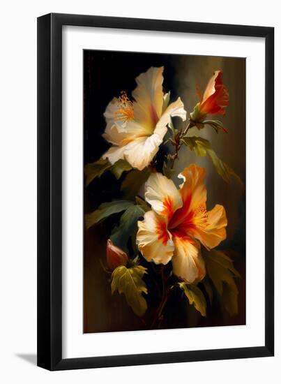 Hibiscus I-Vivienne Dupont-Framed Art Print