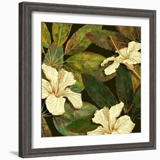 Hibiscus Leaves I-Patricia Pinto-Framed Premium Giclee Print