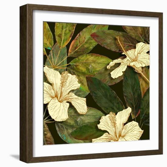 Hibiscus Leaves I-Patricia Pinto-Framed Premium Giclee Print