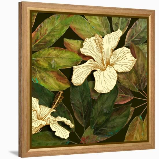 Hibiscus Leaves II-Patricia Pinto-Framed Stretched Canvas