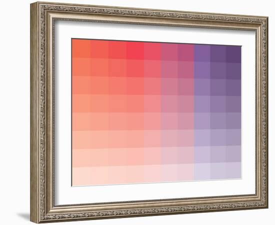 Hibiscus Rectangle Spectrum-Kindred Sol Collective-Framed Art Print