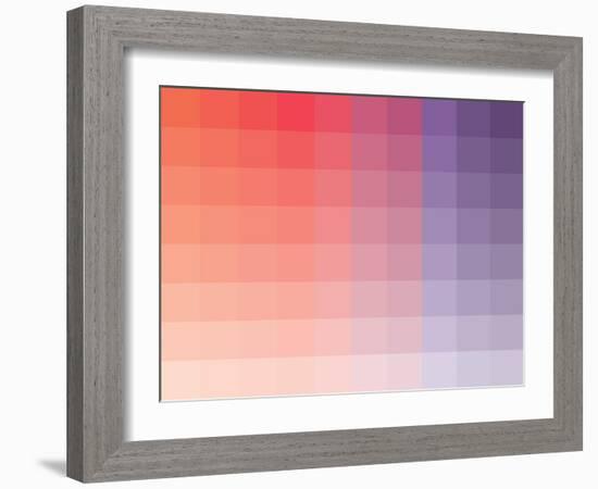 Hibiscus Rectangle Spectrum-Kindred Sol Collective-Framed Art Print
